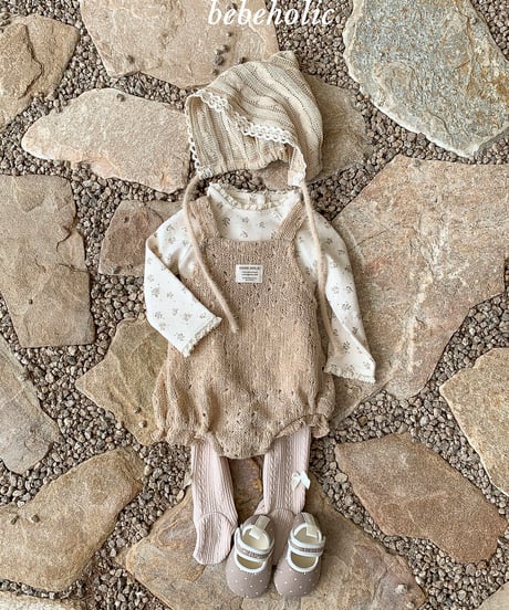 44[予約]bebeholic honey knit suit