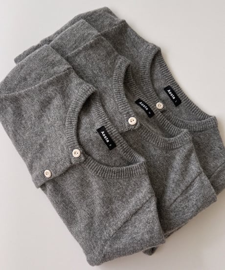6[予約]Aosta knit cashmere cardigan