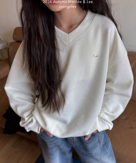 28[予約]matilda&lee v-neck sweatshirt