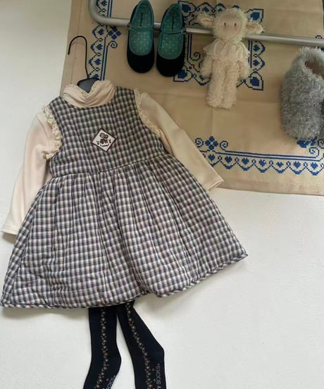 93[予約]aiai madeleine check dress
