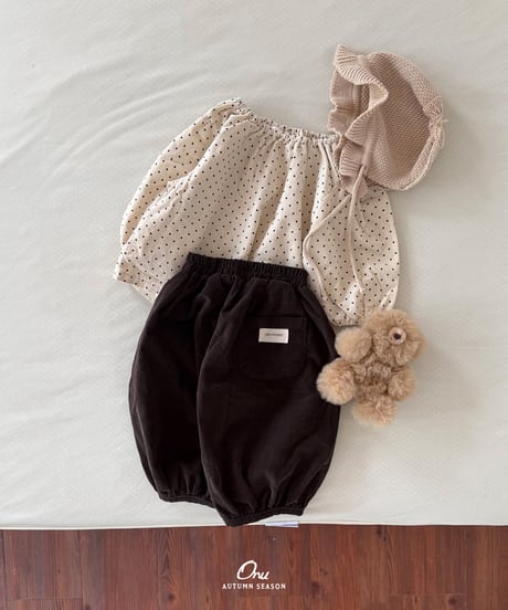 22[予約]onu round pleated pants