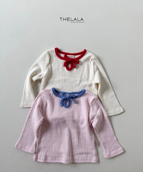 21[予約]thelala petit ribbon t-shirt