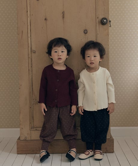 2[予約]送料無料 the beige 26 ribbed cardigan
