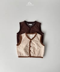 28[予約]onu picture quilted vest