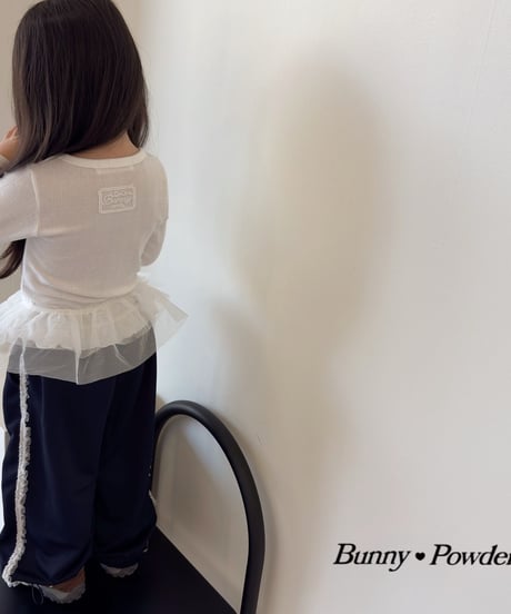 66[予約]bunny powder layering skirt