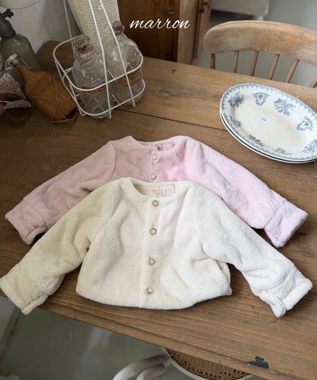 5[予約]marron elle fur jacket(XS-L)