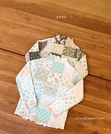 17[予約]ohho sweet mook neck t-shirt
