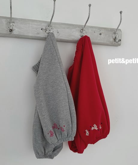 34[予約]petit&petit jumping rabbit jogger pants