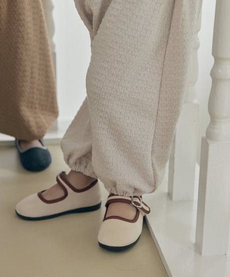 19[予約]送料無料 the beige knit overalls