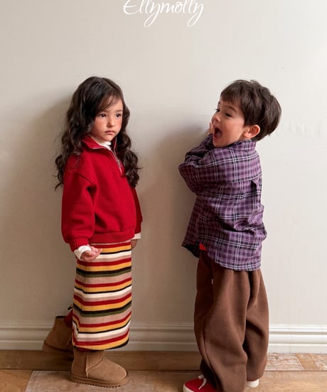 42[予約]ELLYMOLLY rainbow skirt