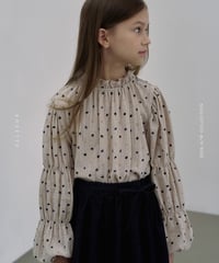 10[予約]ROSETTE dot puff blouse(＋junior)
