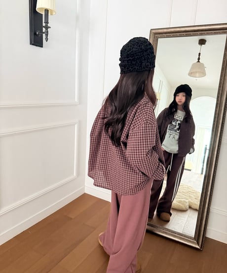 10[予約]COMMA check shirt