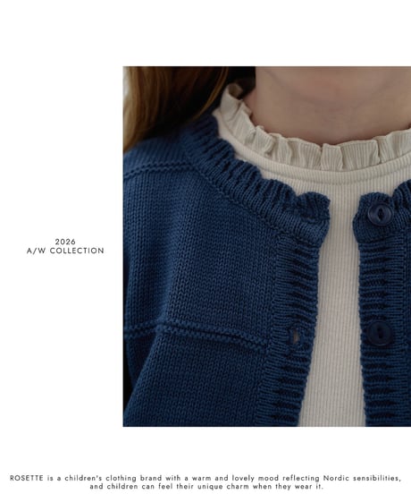 34[予約]ROSETTE kate knit cardigan
