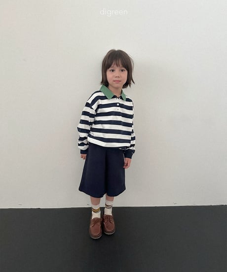 34[予約]digreen striped collar mtm