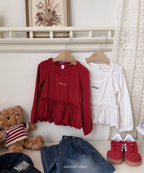 23[予約]momoann holty frill t