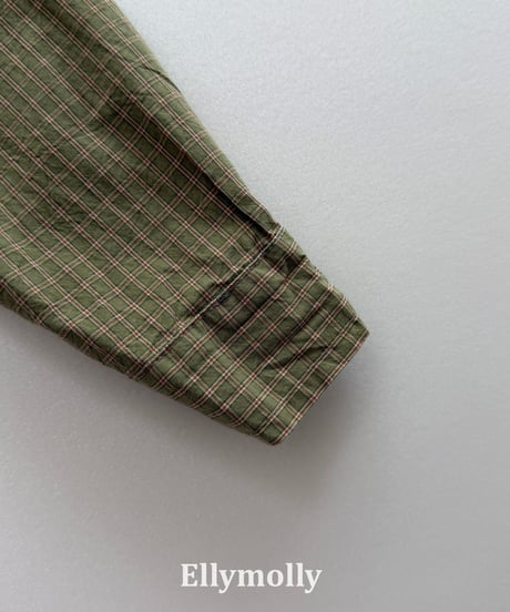 8[予約]ELLYMOLLY maison check shirt