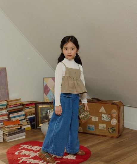 22[予約]mon Atelier flap denim pants