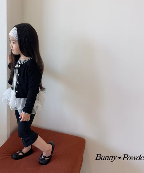 30[予約]bunny powder sha border tee