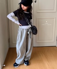 53[予約]COMMA piping stripe pants