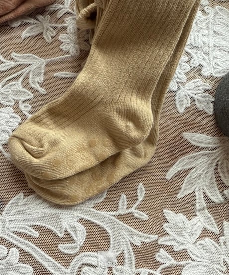 25[予約]OREN velor rib tights