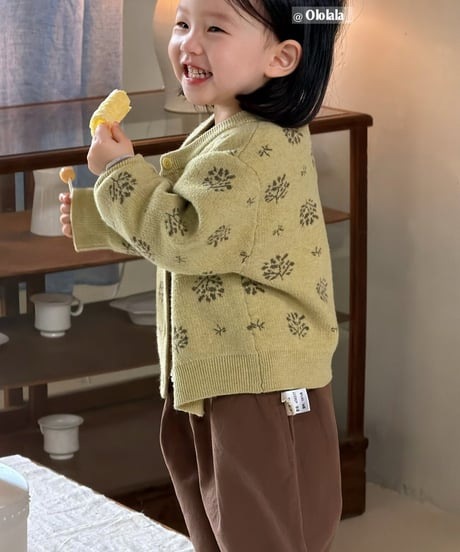 2[予約]ololala lua lime knit cardigan