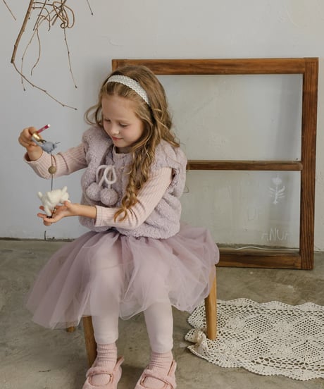 12[予約]FLO moen tulle skirt leggings