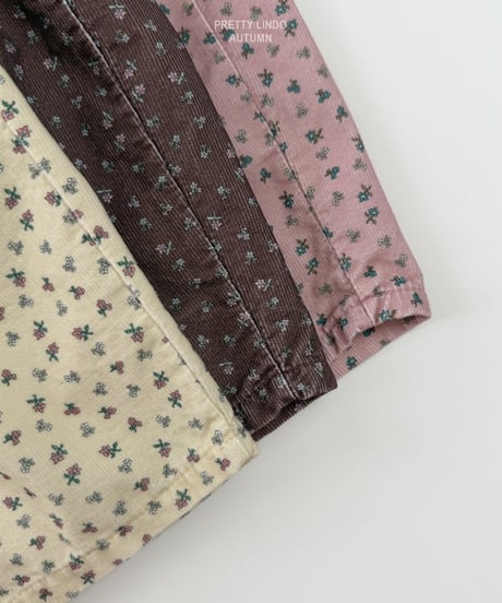 67[予約]LINDO bao flower pants