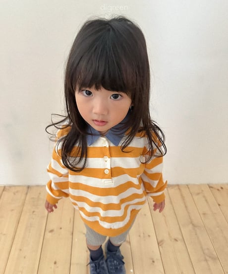 34[予約]digreen striped collar mtm