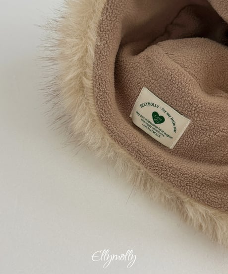 101[予約]ELLYMOLLY coco fur hat