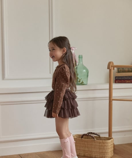 4[予約]berryberry autumn tiered skirt