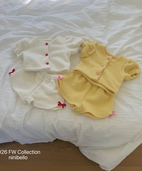 18[予約]ninibello meringue ribbon pants(12m-2XL)