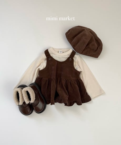 3[予約]mimi market corduroy sleeveless blouse