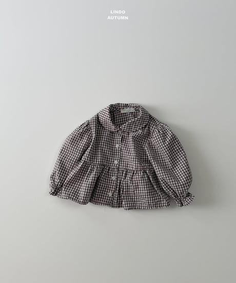 2[予約]LINDO sweet plaid blouse