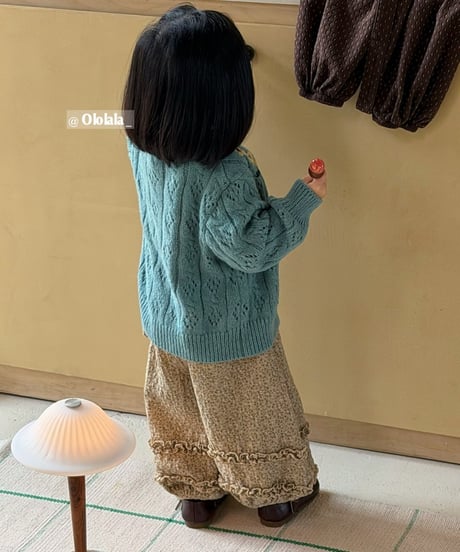 9[予約]ololala rose garden balloon pants