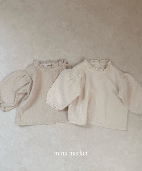 35[予約]mimi market neck frill blanc