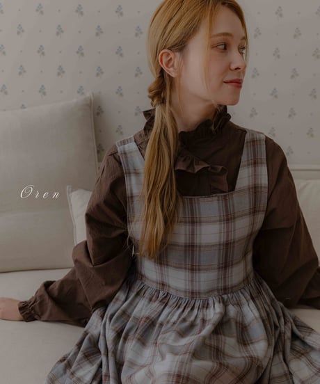 57[予約]OREN lea frill blouse(adult)