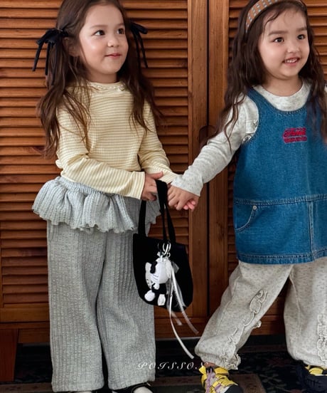 36[予約]poisson frill jogger pants