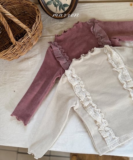 14[予約]marron hug neck polar tee(XS-L)