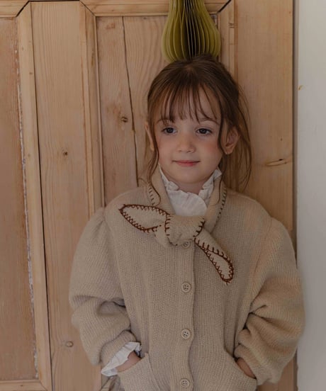 55[予約]OREN manon knit ribbon cardigan