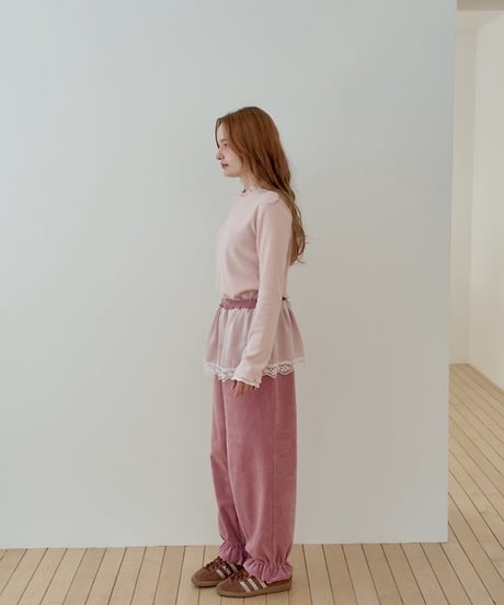 8[予約]momoann satin jogger pants