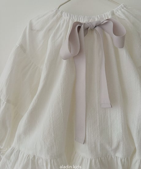 12[予約]aladin puff shirring blouse