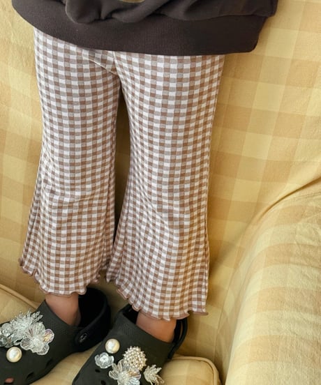 30[予約]poisson elodie check pants