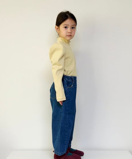 22[予約]mon Atelier barrel denim pants