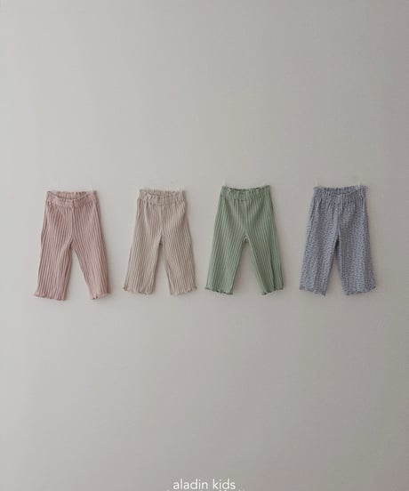 4[予約]aladin mood rib pants