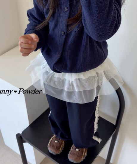66[予約]bunny powder layering skirt