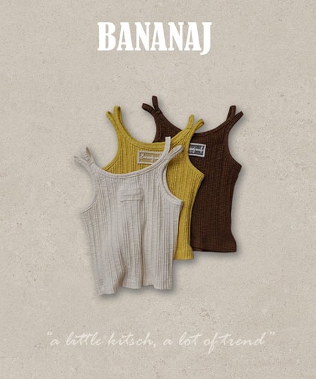 30[予約]BANANAJ double strap top