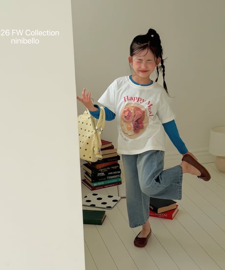 1[予約]ninibello happy meal short sleeve tee