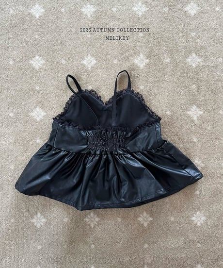 26[予約]melikey leather bustier