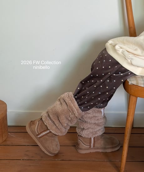 13[予約]ninibello cozy velour pants(12m-2XL)