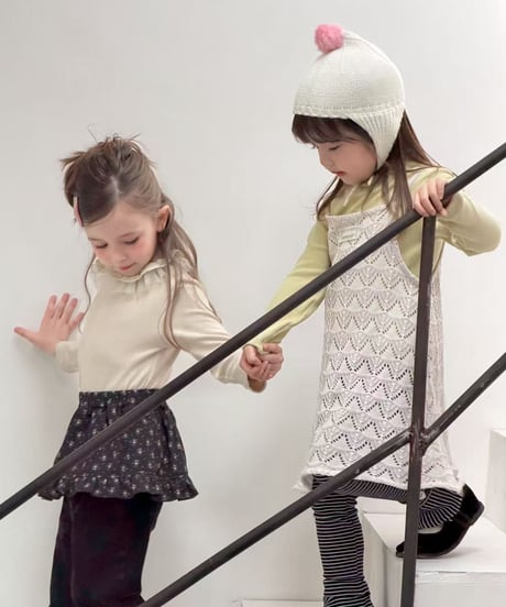 48[予約]aiai ruffle lace tee
